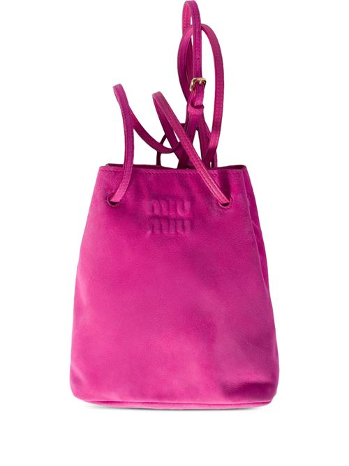 Pouch in pelle scamosciata MIU MIU | 5NF460ACSSF0029